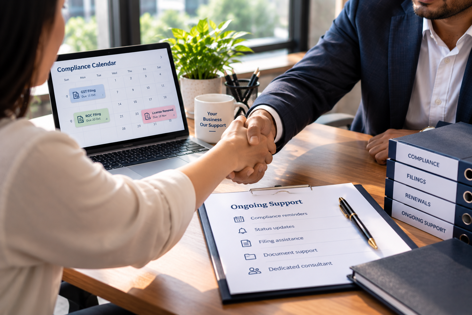 Count on continued support - business growth